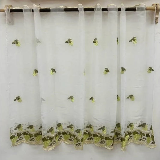 Cortina cocina bordada LIMÓN